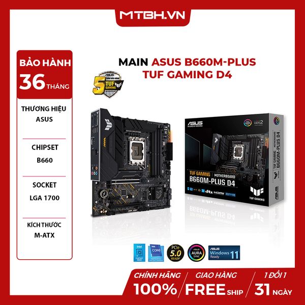 Main Asus B660M-PLUS TUF GAMING D4