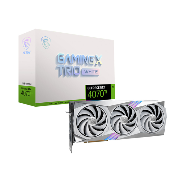 VGA MSI RTX 4070 Ti GAMING TRIO 12G WHITE