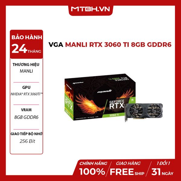 VGA MANLI RTX 3060 Ti 8GB GDDR6