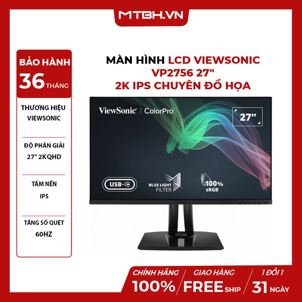 MÀN HÌNH LCD VIEWSONIC VP2756 27