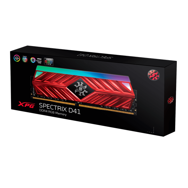 RAM DDR4 8GB ADATA XPG SPECTRIX D41 BUSS 3200 GREY RGB