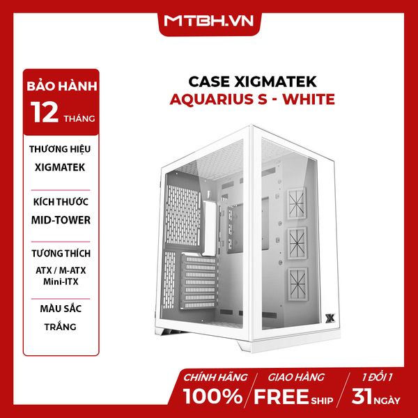 CASE XIGMATEK AQUARIUS S - WHITE EN46515