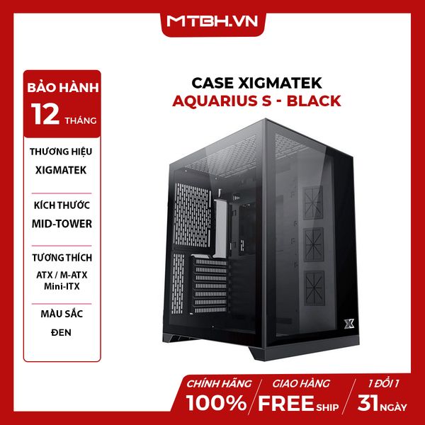 CASE XIGMATEK AQUARIUS S - BLACK EN46508