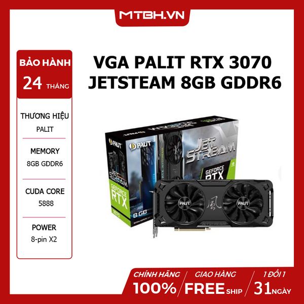 VGA PALIT RTX 3070 JETSTEAM 8GB GDDR6