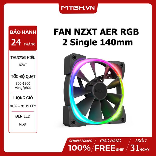 FAN NZXT AER RGB 2 Single 140mm