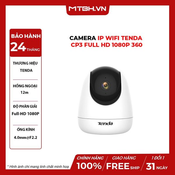 Camera Wifi Tenda CP3 Full HD 1080P 360