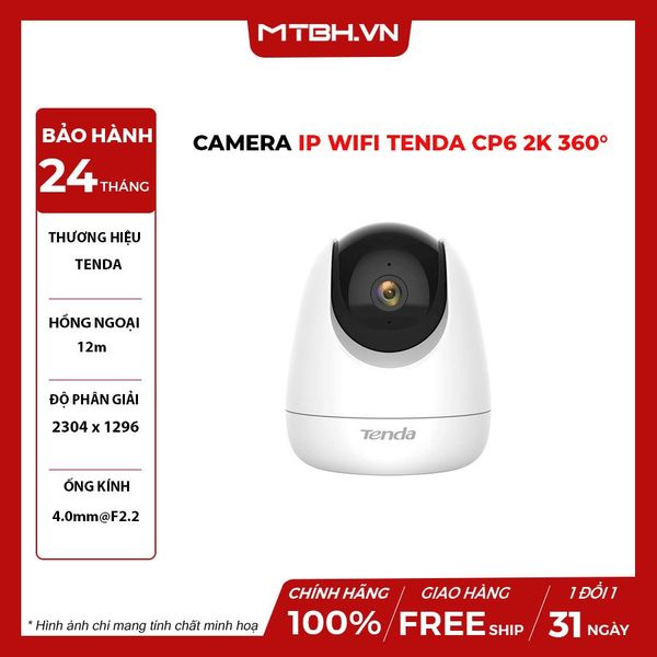 Camera Wifi Tenda CP6 2K 360°