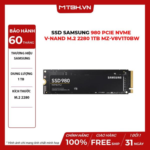 SSD Samsung 1TB 980 PCIe NVMe V-NAND M.2 2280