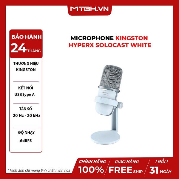 MICROPHONE HP HYPERX SoloCast White