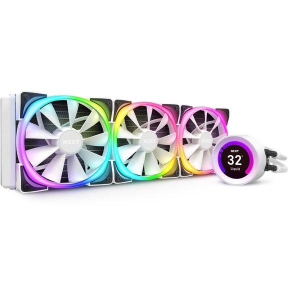 TẢN NHIỆT NƯỚC NZXT KRAKEN Z73 360MM AIO WHITE- RGB