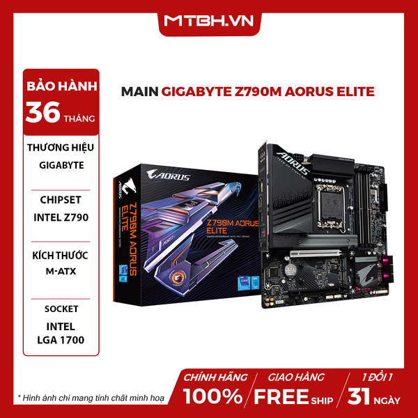 MAIN GIGABYTE Z790M AORUS ELITE (LGA1700 / M-ATX / 4XDDR5)