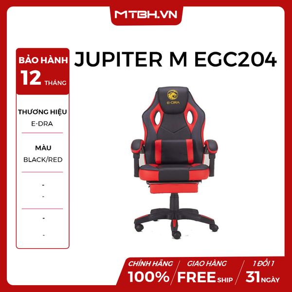 GHẾ E-DRA JUPITER M EGC204 GAMING BLACK RED