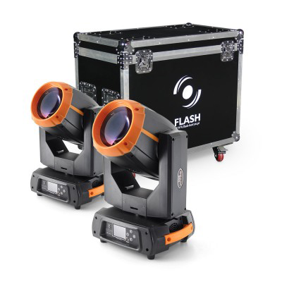 2x Moving Head FL-330 BEAM 15R + Case