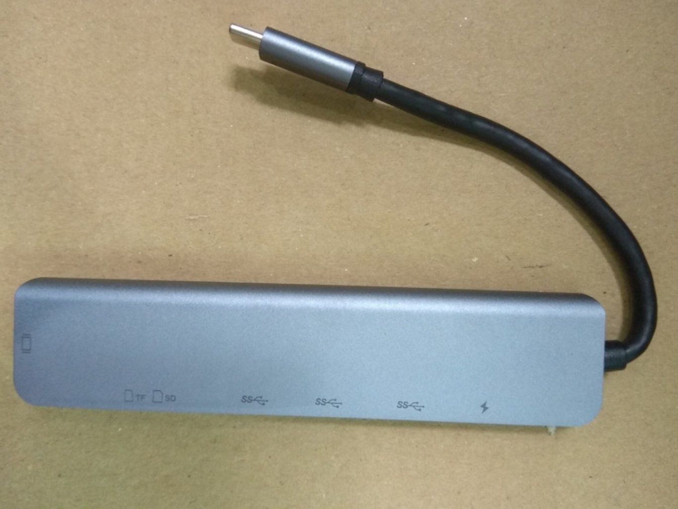 Hub usb type c 7in1-1 ra Hdmi, usb, pd, sd, tf