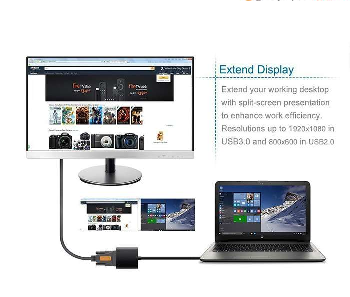 Cáp chuyển usb to vga UTV656
