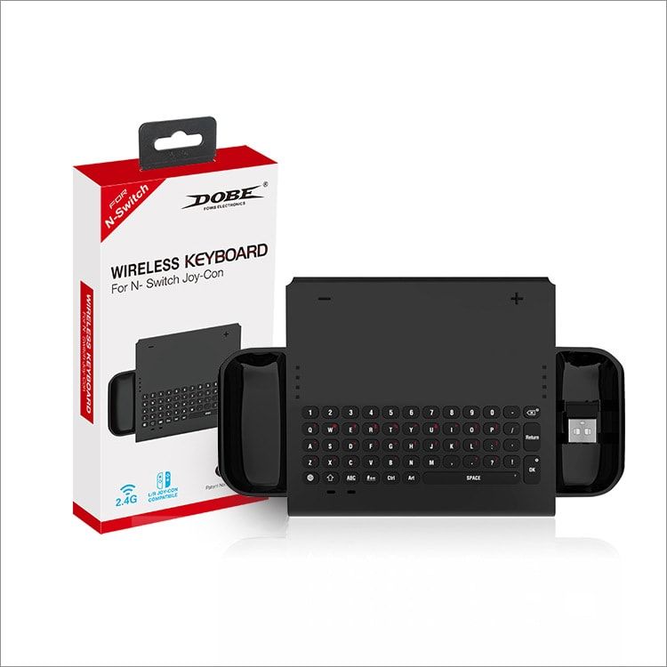 Bàn phím không dây kiêm đế giữ điều khiển Nintendo Switch - Dobe TNS 1702