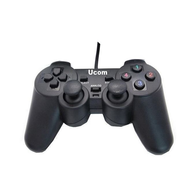 Tay cầm chơi game giá rẻ cho laptop, máy tính hỗ trợ 2 cần gạt