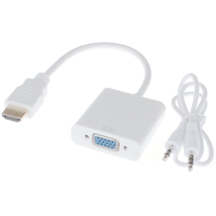 Cáp chuyển HDMI ra VGA có âm thanh và nguồn ngoài