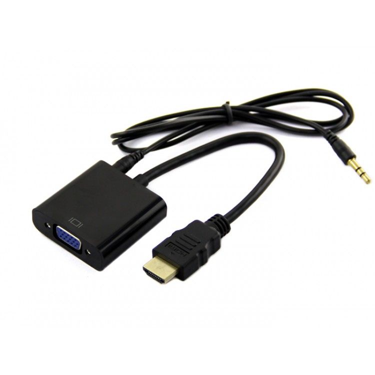Cáp chuyển HDMI ra VGA có âm thanh và nguồn ngoài