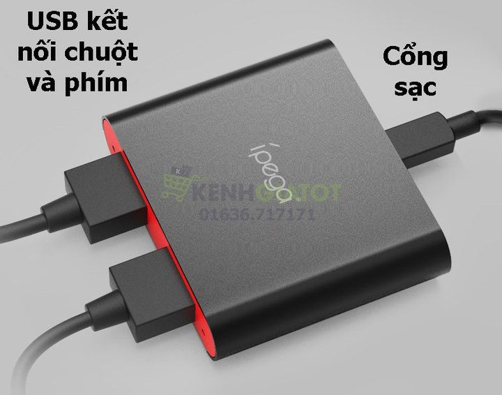 Bộ chuyển đổi bluetooth iPega 9096 chuyên chơi PUBG - cho bàn phím, và chuột