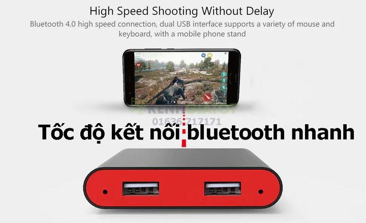 Bộ chuyển đổi bluetooth iPega 9096 chuyên chơi PUBG - cho bàn phím, và chuột