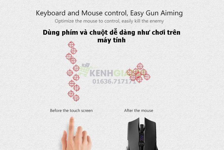 Bộ chuyển đổi bluetooth iPega 9096 chuyên chơi PUBG - cho bàn phím, và chuột