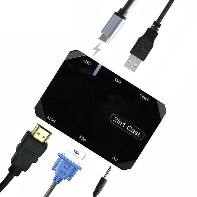 Anycast không dây P10 wifi - hỗ trợ dây và không dây cho smartphone