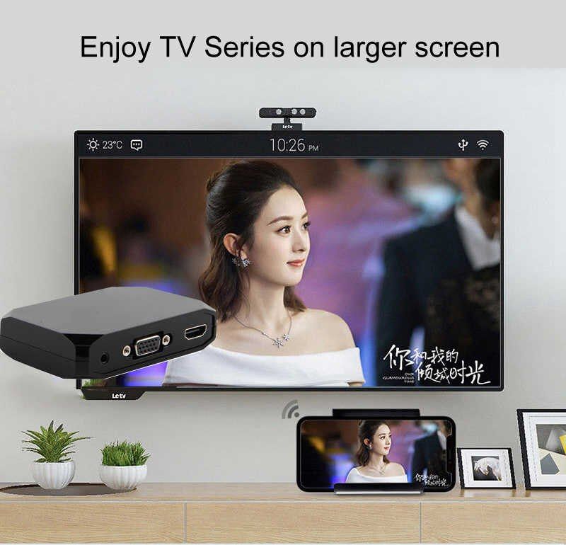 Anycast không dây P10 wifi - hỗ trợ dây và không dây cho smartphone