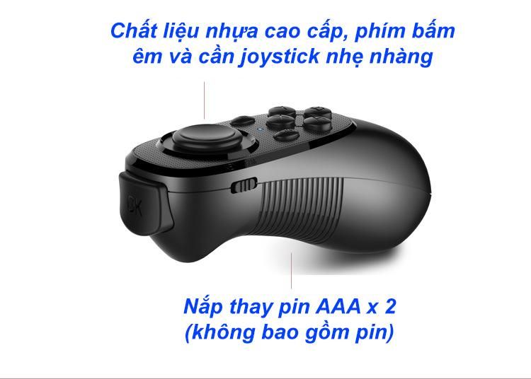 Mocute 052 thiết bị điều khiển kính 3D kiêm tay cầm bluetooth 3.0