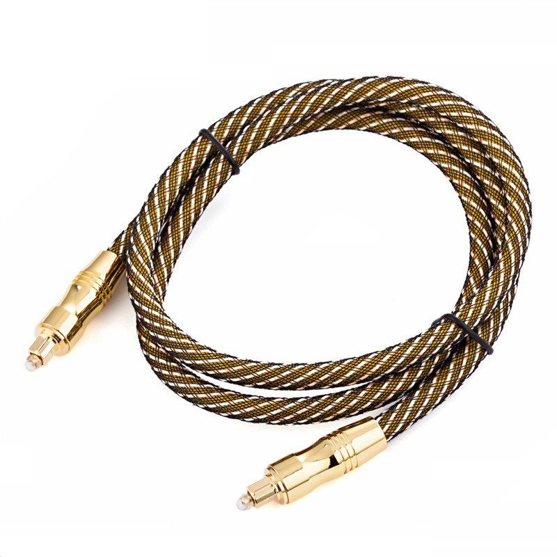 Cáp âm thanh quang OD7.0 bọc lưới - mạ gold