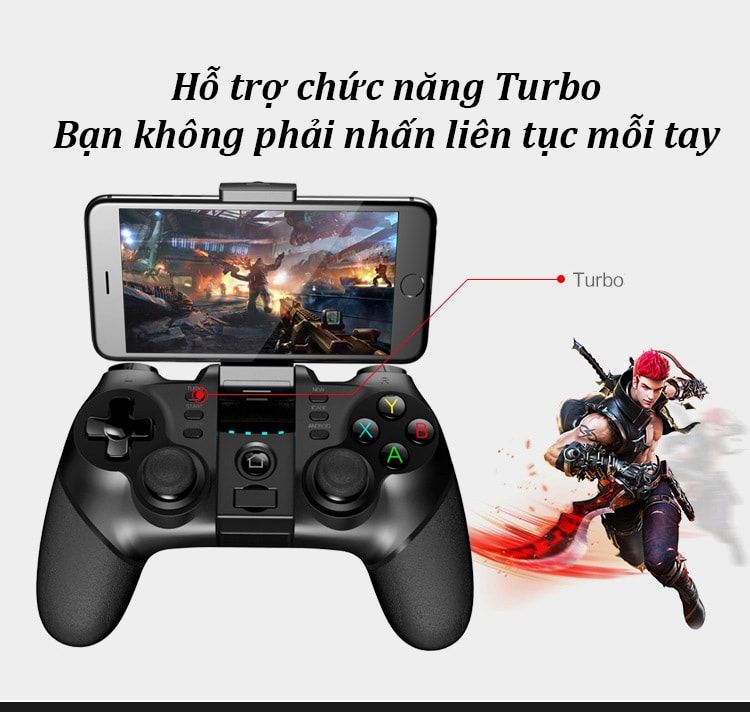 Tay cầm chơi game iPega 9077 hỗ trợ bluetooth android, window