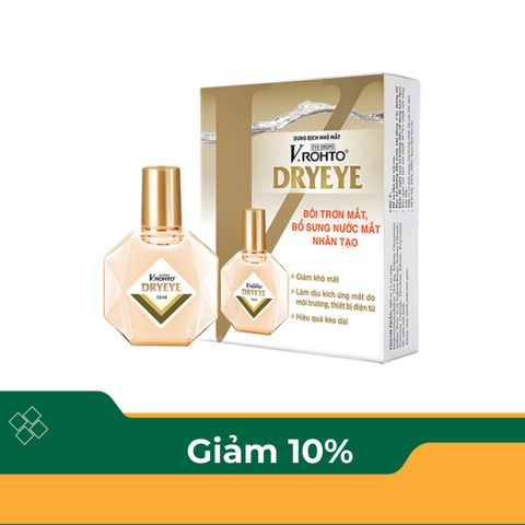  Dung dịch nhỏ mắt V.Rohto Dryeye giảm khô mắt, mỏi mắt lọ 13ml 