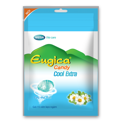 Kẹo Thảo Dược Eugica Cool Extra - Túi 15 viên
