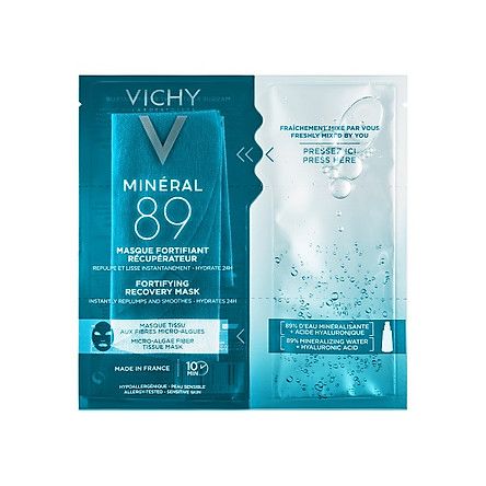 Mặt Nạ Phục Hồi Cấp Tốc Vichy Laboratoires Mineral 89 Fortifying Recovery Mask 29G (Dành Cho Mọi Loại Da)