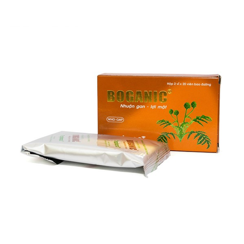 Boganic hỗ trợ trị bệnh lý gan mật, mỡ máu (2 vỉ x 20 viên)