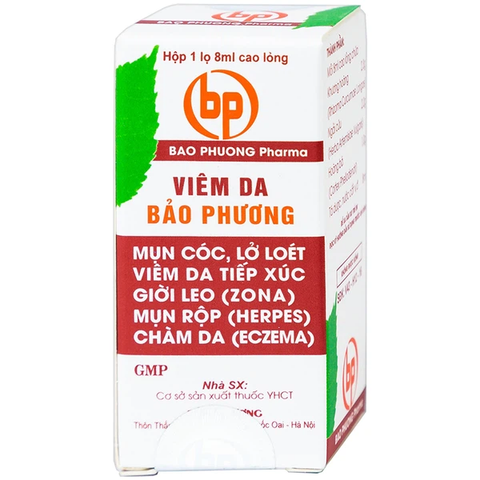 Thuốc Viêm Da Bảo Phương điều trị chàm, viêm da tiếp xúc, giời leo (8ml)