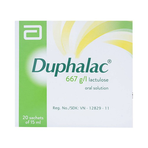Dung dịch uống Duphalac 667g/l trị táo bón, bệnh lý não gan (20 gói x 15ml)