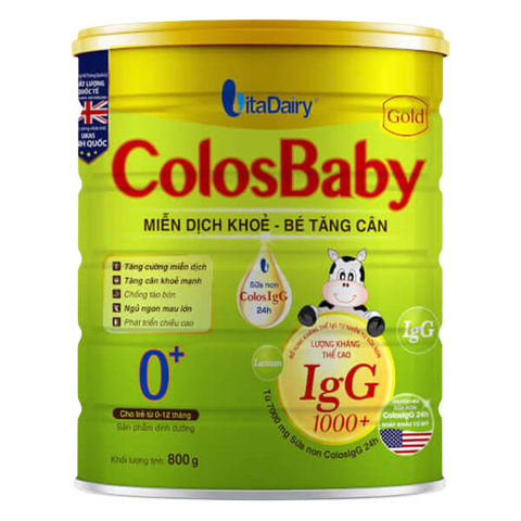 Sữa Colosbaby Gold 0+ 800G Dinh Dưỡng Cho Bé Từ 0 - 12 Tháng Tuổi