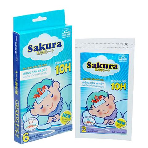 Miếng Dán Hạ Sốt Sakura Hộp 3 Miếng