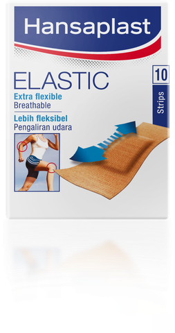 Băng cá nhân Hansaplast Elastic - 10 Miếng