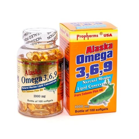 Thực phẩm bảo vệ sức khỏe Viên nang mềm Alaska Omega 3,6,9 (Pure Salmon Fish Oil)