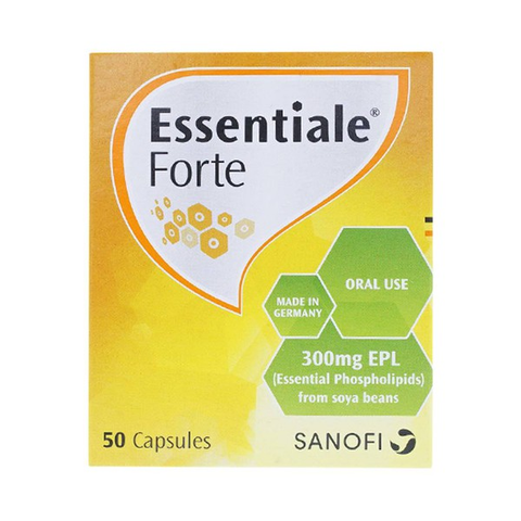  Thuốc Essentiale Forte 300mg Natterman hỗ trợ chức năng gan, viêm gan (5 vỉ x 10 viên) 