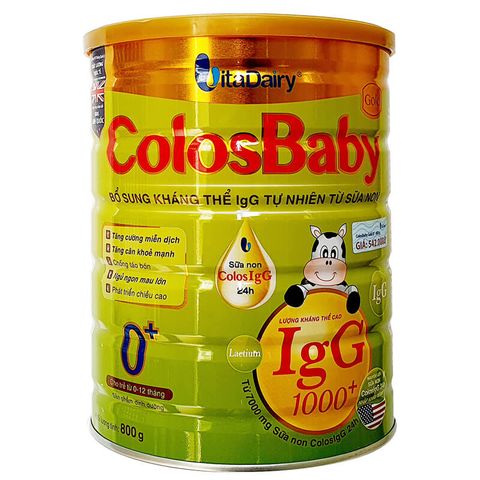  Sản phẩm dinh dưỡng cho trẻ 0-12 tháng Colosbaby Gold 0+ 