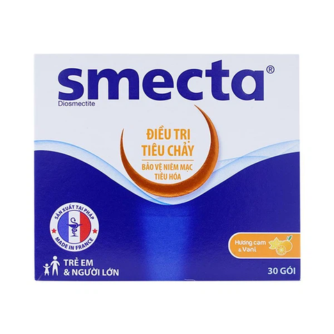 Thuốc bột pha hỗn dịch uống Smecta 3g trị tiêu chảy (30 gói x 3.76g)