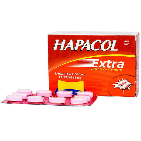 Thuốc giảm đau – hạ sốt Hapacol Extra (10 vỉ x 10 viên/hộp)