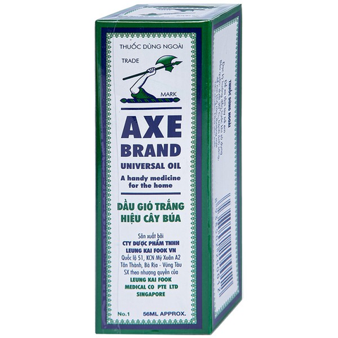 Dầu gió trắng Cây Búa Axe Brand hỗ trợ giảm nhức đầu, cảm, sổ mũi 56ml