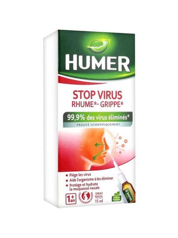 Dung Dịch Xịt Mũi Humer Stop Virus Cold-Flu (15ml)