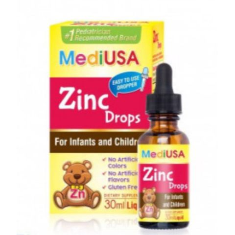 Thực Phẩm Bổ Sung Kẽm Hữu Cơ Dạng Nhỏ Giọt Mediusa ZinC Drops Chai 30ml