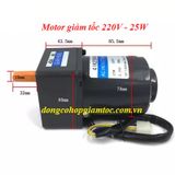 Motor giảm tốc mini 220V 25W