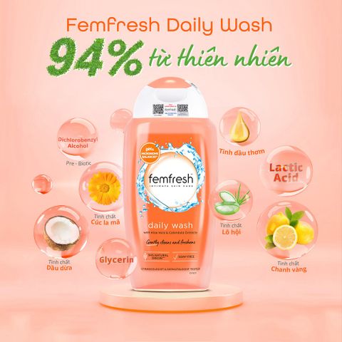  Dung Dịch Vệ Sinh Phụ Nữ Femfresh Cao Cấp Hằng Ngày 250ml 